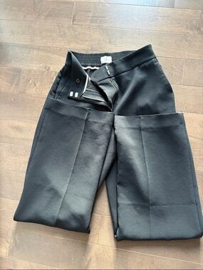 Aritzia Wilfred Black Tailored Wide-Leg Trousers